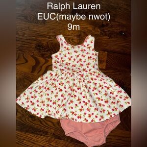 Polo by Ralph Lauren White and Pink Floral Kids Matching Set